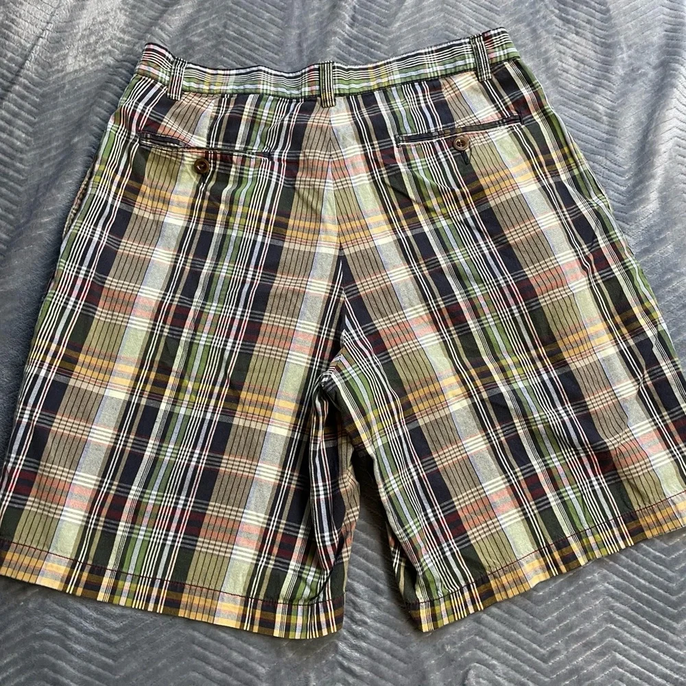 Mens Polo Ralph‎ Lauren Plaid Tyler Pleated Chino Shorts 33